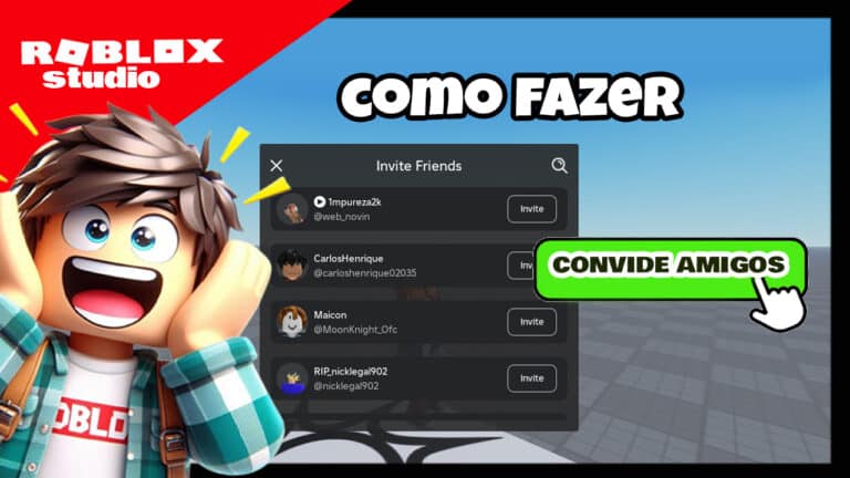 Como criar um botão para convidar amigos no Roblox
