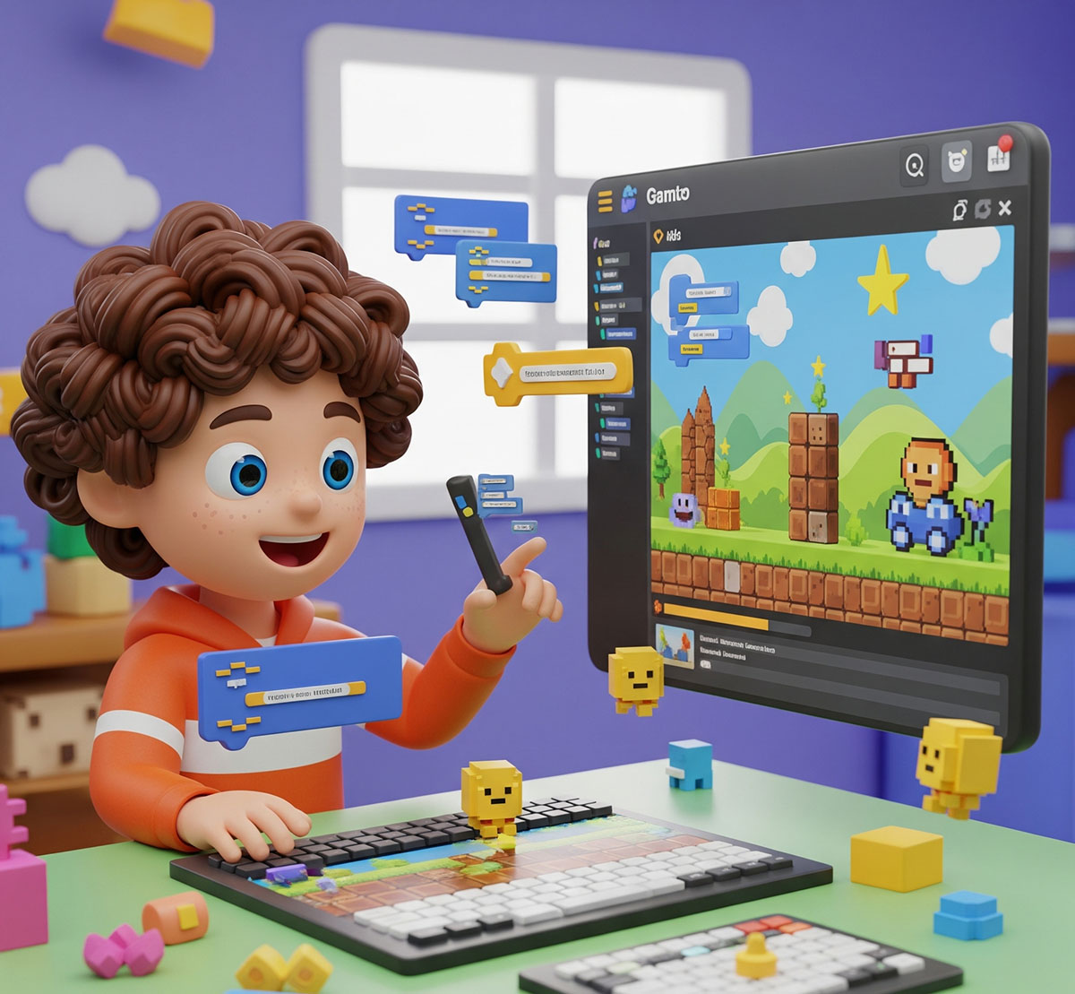 criação de jogos na infancia