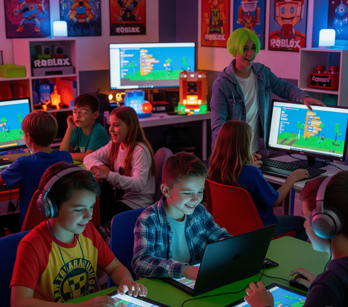Aula de Roblox Para Crianças e Adolescentes