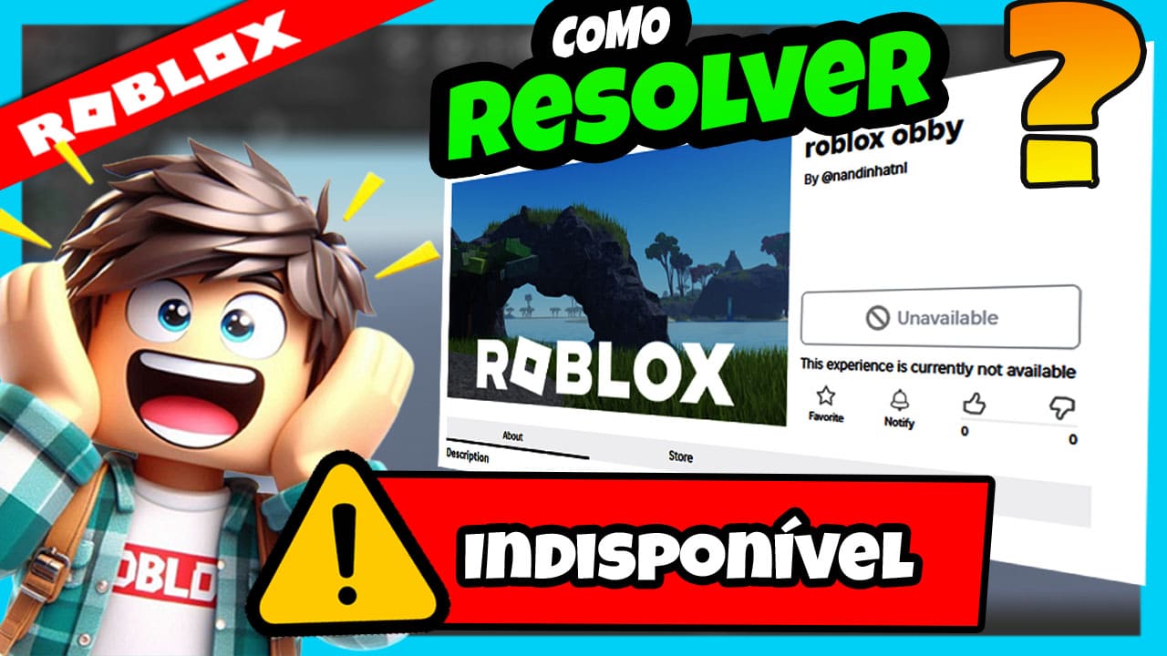 jogo está indisponível no Roblox Studio