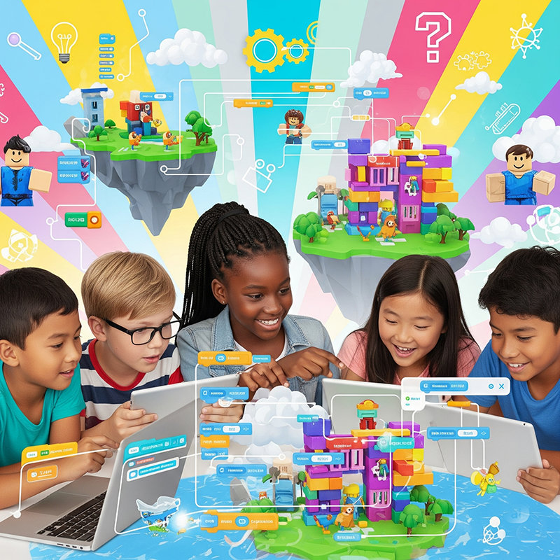 Curso Infantil de Criação de Jogos com Roblox