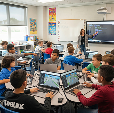 Roblox no Ensino Fundamental