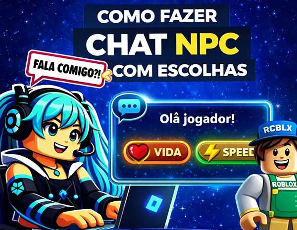  Como Fazer Chat com NPC com Escolhas no Roblox Studio (Sistema de Diálogo Interativo)