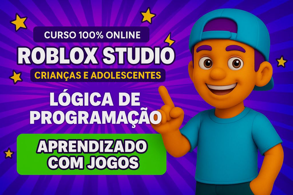 Curso de Programação no Roblox para Crianças Lua script lógica de programação