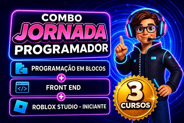 combo jornada do programador curso para criança roblox