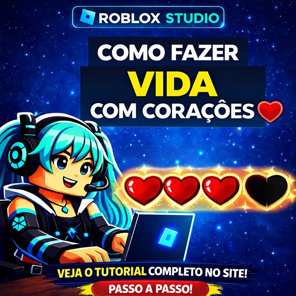 como fazer barra de vida com corações no roblox studio