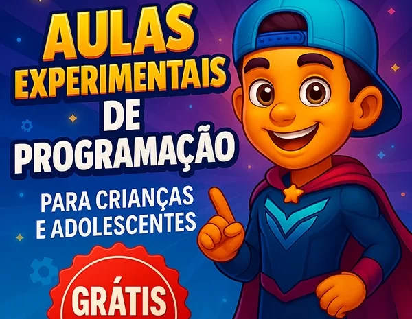  Aulas Experimentais de Programação Grátis para Crianças e Adolescentes