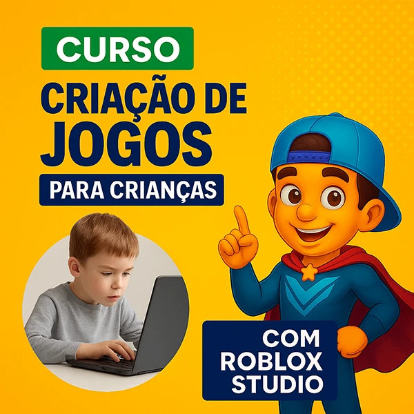 curso de criação de jogos para crianças com roblox studio