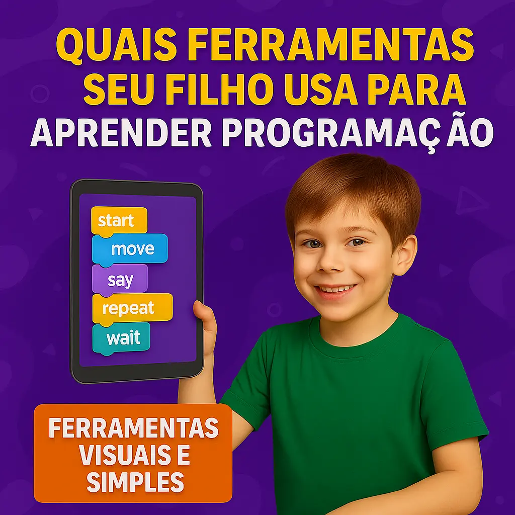 quais ferramentas seu filho usa para aprender programação