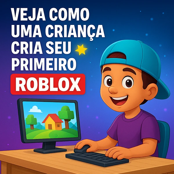 Veja Como uma Criança Cria Seu Primeiro Jogo no Roblox