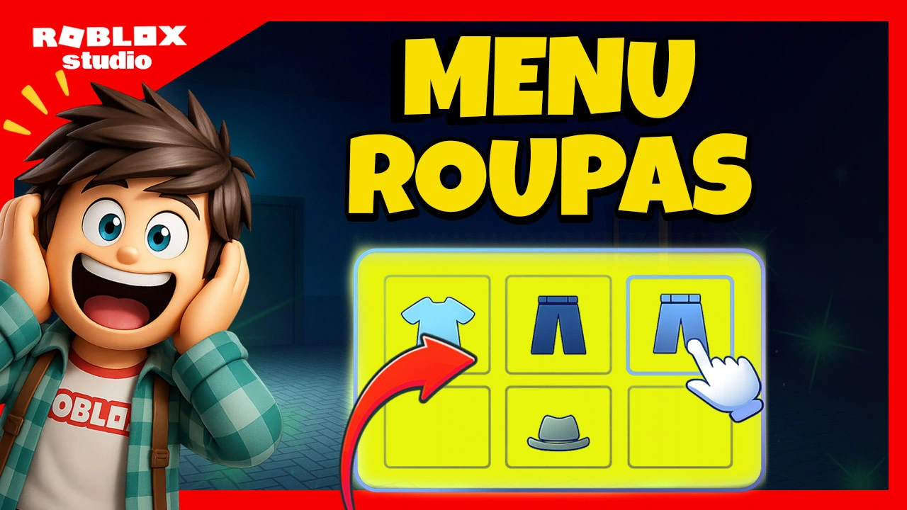 como fazer MENU DE ROUPAS NO ROBLOX STUDI