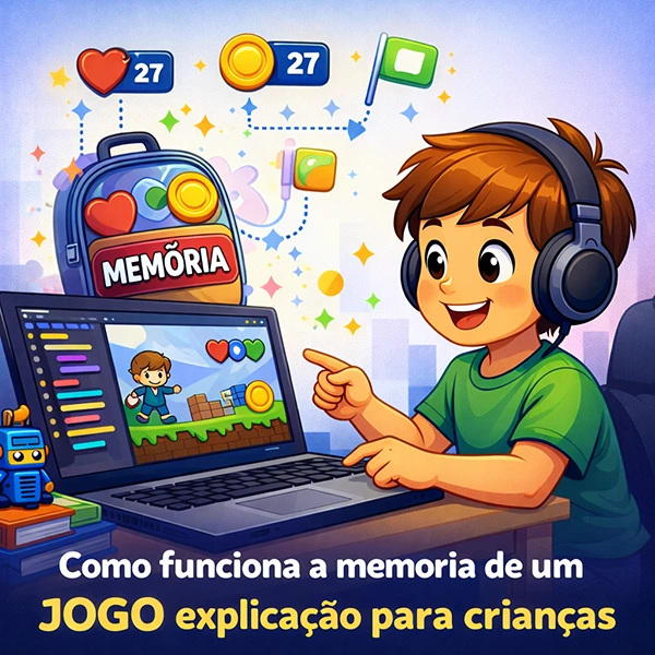 como funciona a memoria de um jogo explicacao para crianças e adolescentes