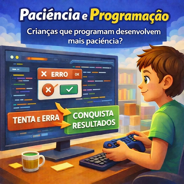 paciencia e programação crianças que programam desenvolvem mais paciencia