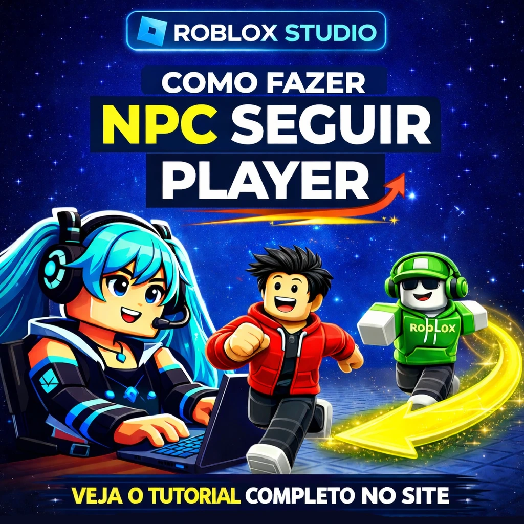 como fazer npc seguir o player no roblox studio