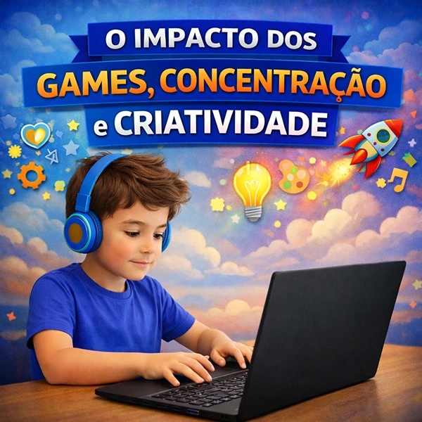 o impacto dos games, concentração e criatividade