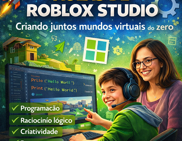  Aulas de Roblox Studio: criando juntos mundos virtuais do zero