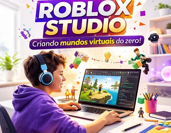 Aulas de Roblox Studio: Criando Juntos Mundos Virtuais do Zero
