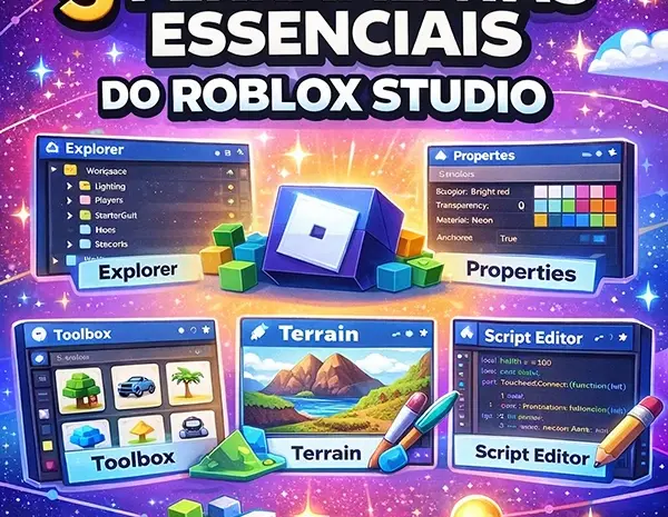  5 Ferramentas do Roblox Studio que Todo Criador Deve Dominar