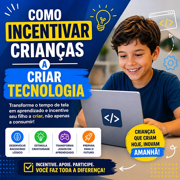 como incentivar criancas a criar tecnologia