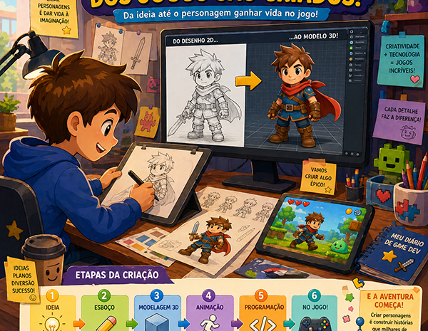  Como personagens de jogos são criados: descubra o processo por trás dos games