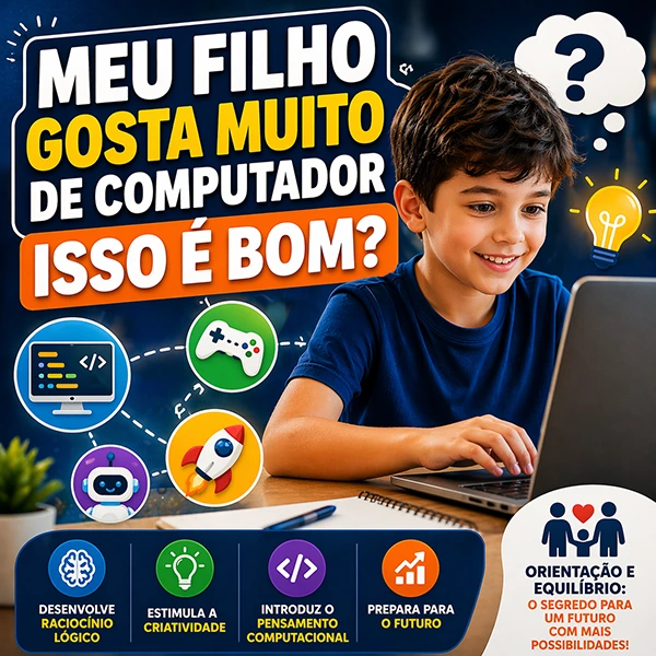 meu filho gosta muito de computador isso é bom