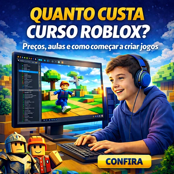 quanto custa um curso de roblox studio