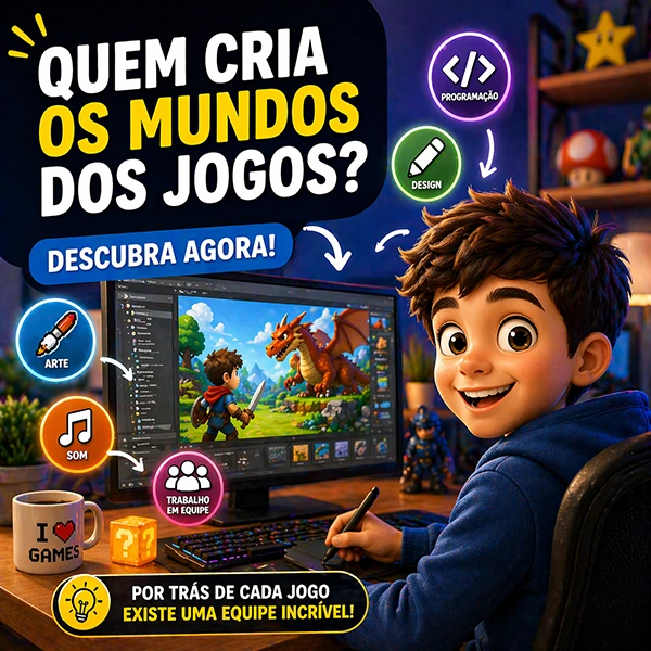 quem cria os mundos dos jogos descubra agora