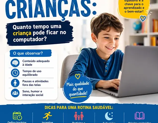  Tempo de Tela Crianças: Quanto Tempo uma Criança Pode Ficar no Computador?