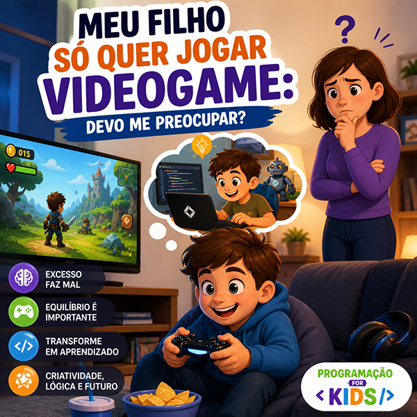 meu filho só quer jogar videogame devo me preocupar