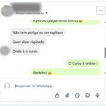 perguntando se não vai ser raptado