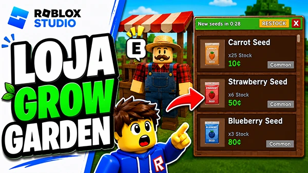  Como fazer loja com NPC estilo Grow a Garden