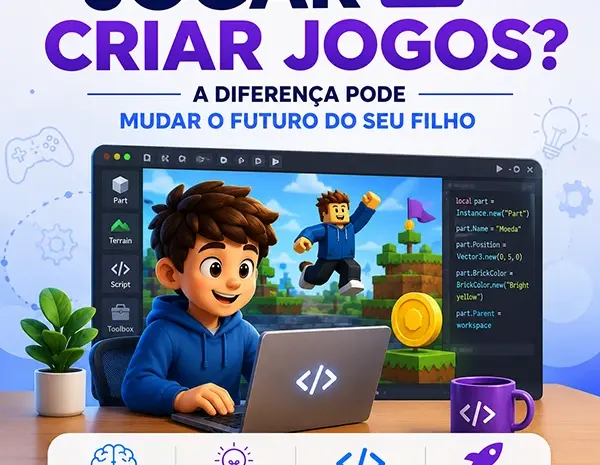  Jogar ou Criar Jogos? A Diferença Pode Mudar o Futuro do Seu Filho