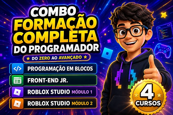Formação Completa do Programador para crianças e adolescentes