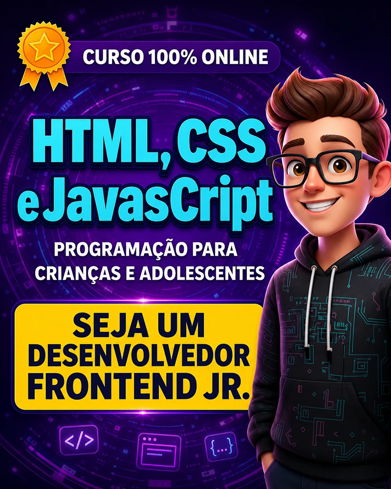 Curso Front-End JR para crianças e adolescentes